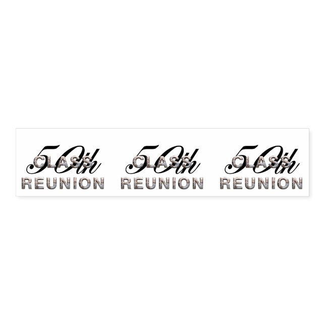 TEE 50th Class Reunion Napkin Bands (Unfolded)