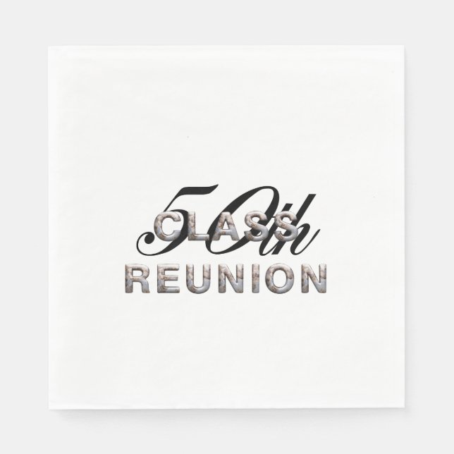 TEE 50th Class Reunion Napkins (Front)