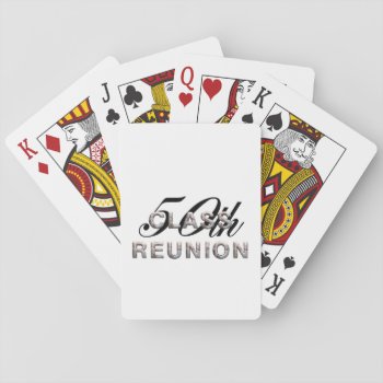 Tee 50th Class Reunion Playing Cards by teepossible at Zazzle