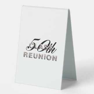 TEE 50th Class Reunion Table Tent Sign