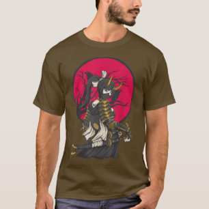 Tee Anime Girl Samurai Japanese Fighter Ninja Mart