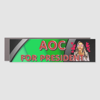 TEE AOC for President Car Magnet
