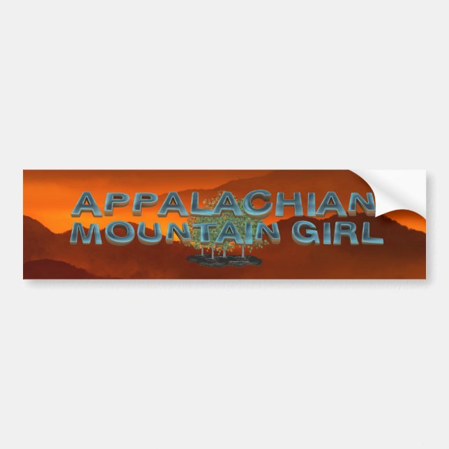 TEE Appalachian Mountain Girl Bumper Sticker (Front)