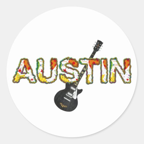 TEE Austin Classic Round Sticker