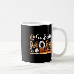 Tee Ball Cute Mom Leopard Costume Baseball Mother' Coffee Mug