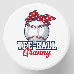 Tee Ball Granny Baseball Bow Vintage Shirt_1 Mini Candle Favors