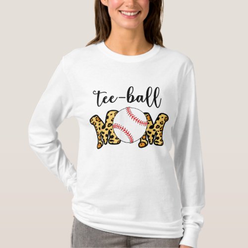 Tee ball Mom Funny Mothers Day Sport Lover Mama Wo