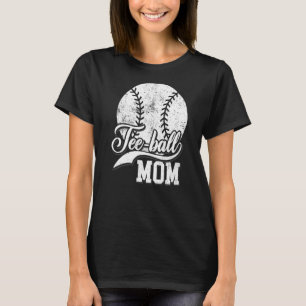Tee Ball Mom Vintage Women Mama Teeball Mother's D