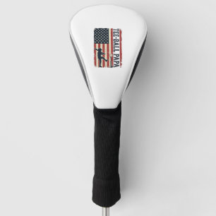 Tee Ball Papa American Flag Vintage Shirt Design_1 Golf Head Cover