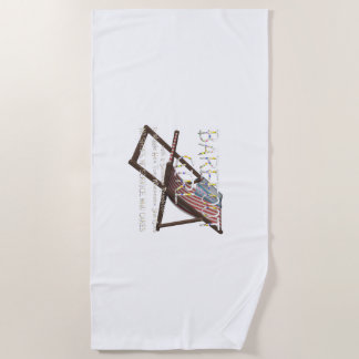 TEE Barefoot Girl Beach Towel