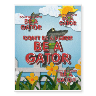 TEE Be Alligator Temporary Tattoos