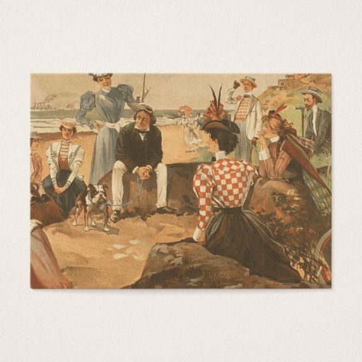 Customizable TEE Beach Friends Business Card Template