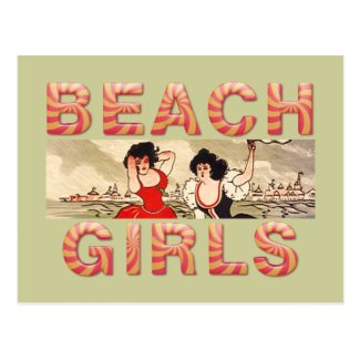 TEE Beach Girls Rule the World Postcard