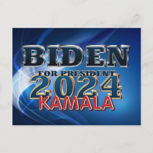 TEE Biden Harris 2024 Postcard