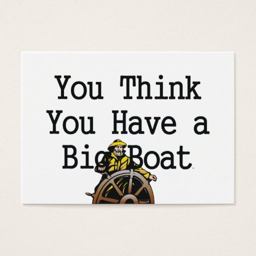 Customizable TEE Big Boat Business Card