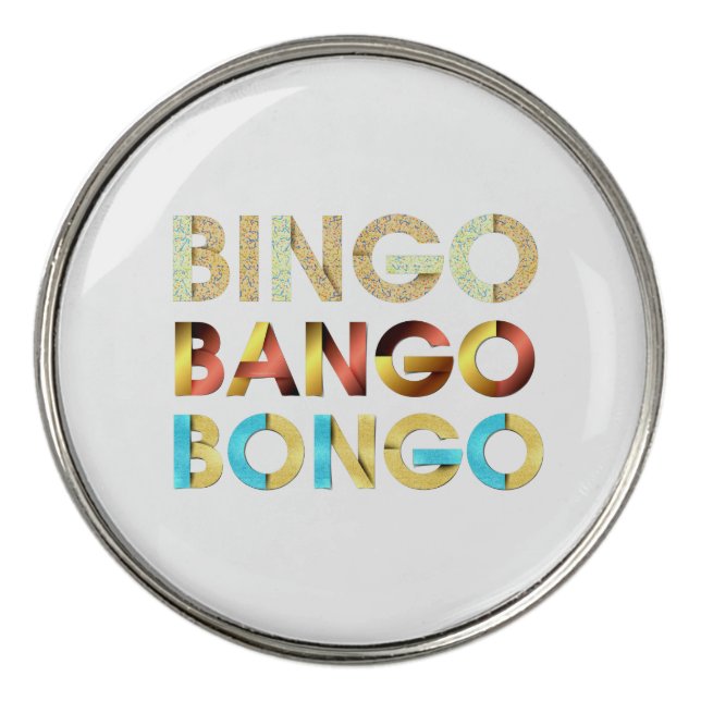TEE Bingo Bango Bongo Golf Ball Marker (Front)