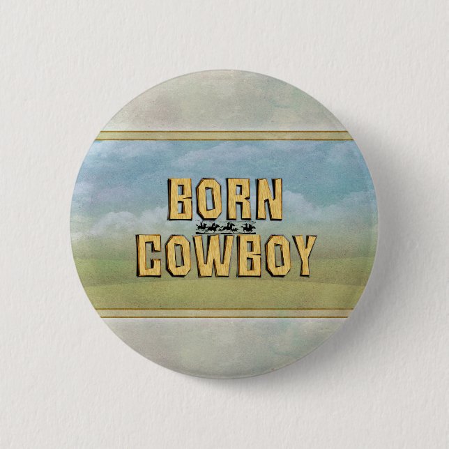 TEE Born Cowboy Button (Front)