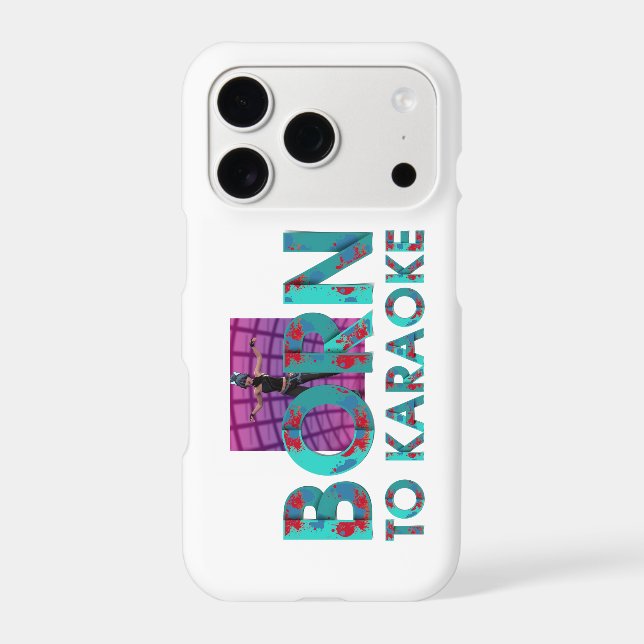 TEE Born to Karaoke Iphone Case (Back)