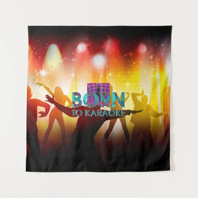 TEE Born to Karaoke Tapestry (Front)