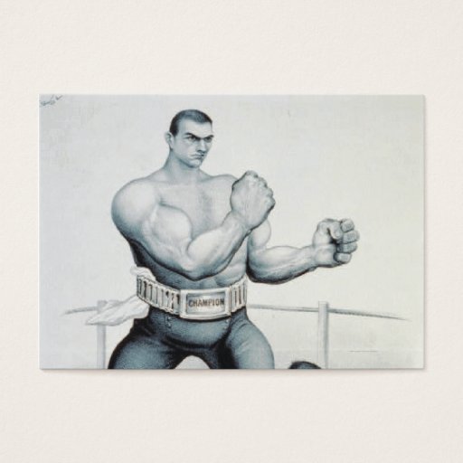 Customizable TEE Boxing Business Cards