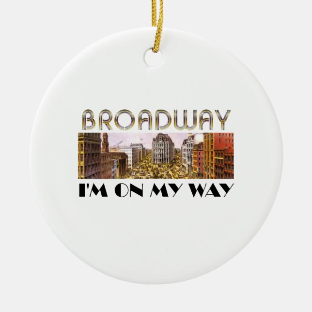 TEE Broadway Star Ceramic Ornament (Front)
