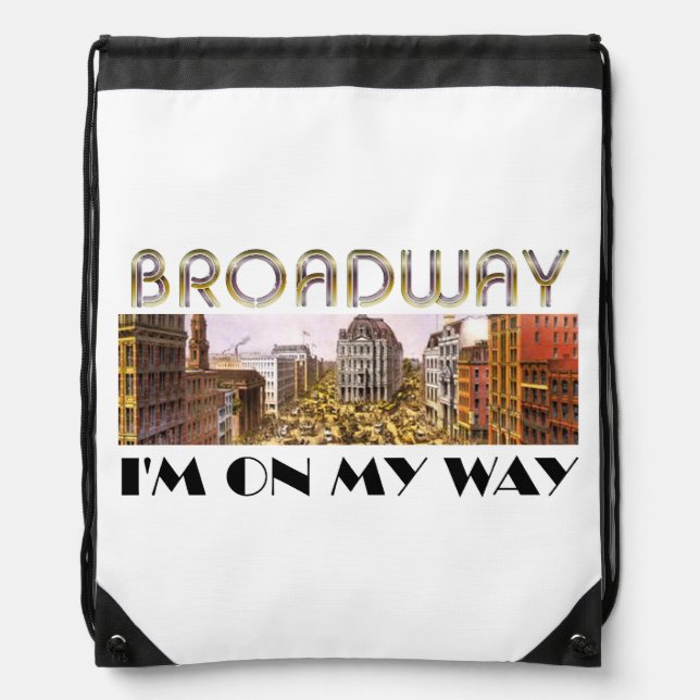 TEE Broadway Star Drawstring Bag (Front)