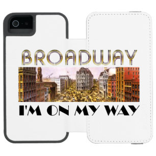 TEE Broadway Star Wallet Case For iPhone SE/5/5s