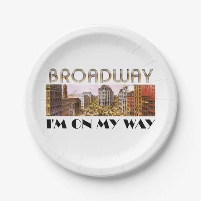 TEE Broadway Star Paper Plates (Front)