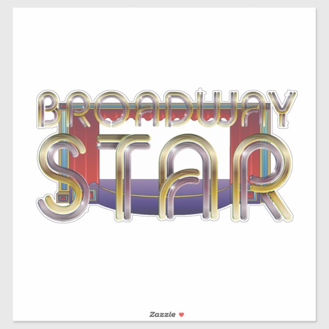 TEE Broadway Star Sticker (Sheet)