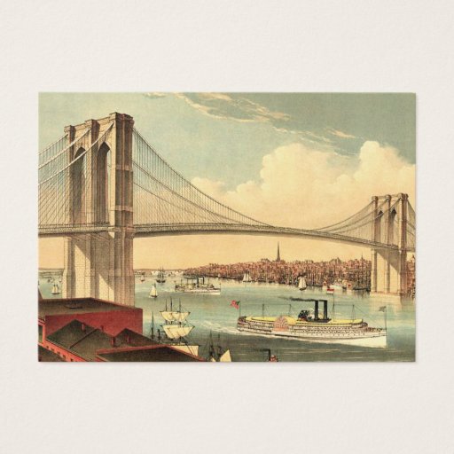 Customizable TEE Brooklyn Bridge Business Card