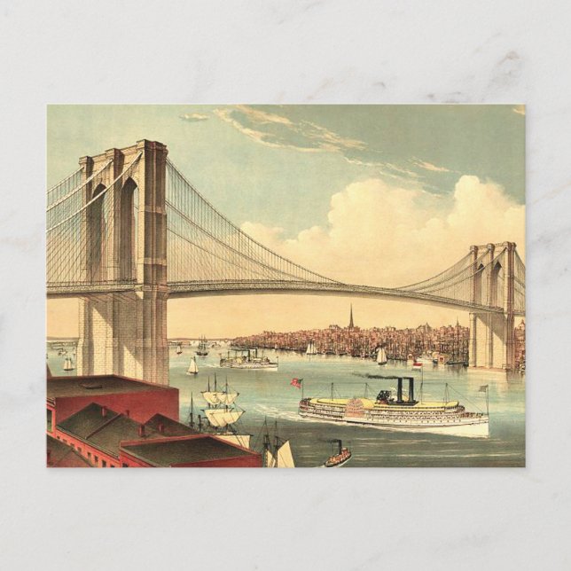 TEE Brooklyn Bridge Postcard (Front)