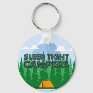 TEE Campers Sleep Slogan Keychain