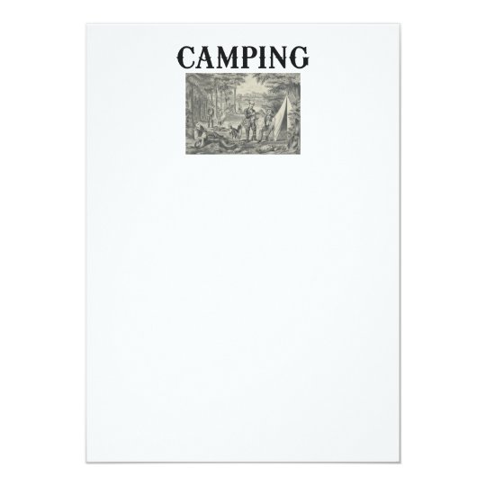 TEE Camping Old School Card