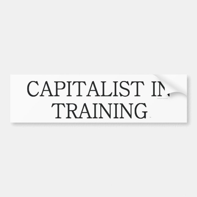 TEE Capitalist in Training Bumper Sticker (Front)
