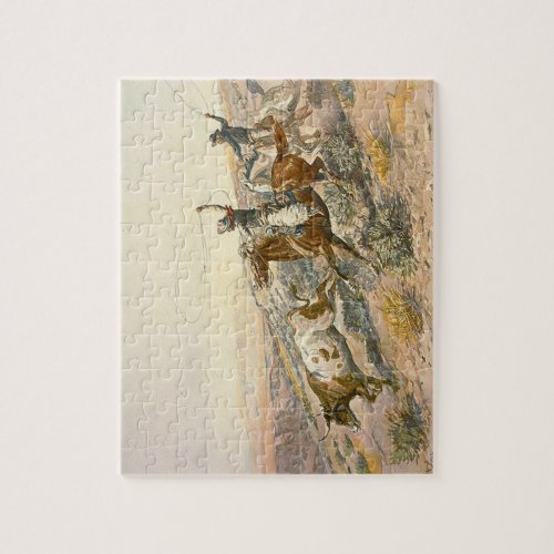 TEE Cattle Drive Jigsaw Puzzle