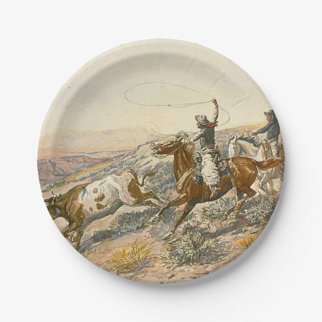 TEE Cattle Drive Paper Plates (Front)