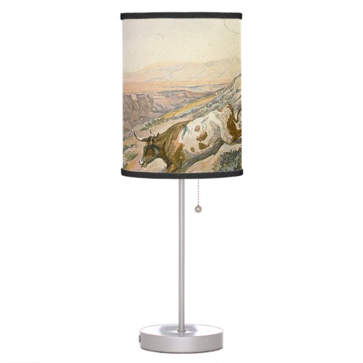 TEE Cattle Drive Table Lamp (Left)