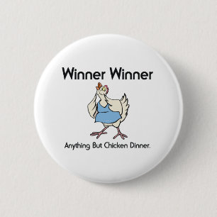 TEE Chicken Dinner Pinback Button