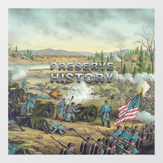 TEE Civil War Battlefield Preservation Floor Decals