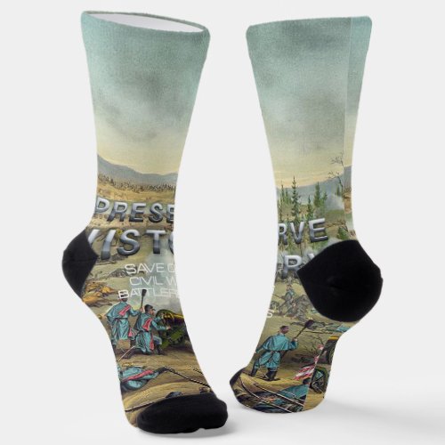 TEE Civil War Battlefield Preservation Socks