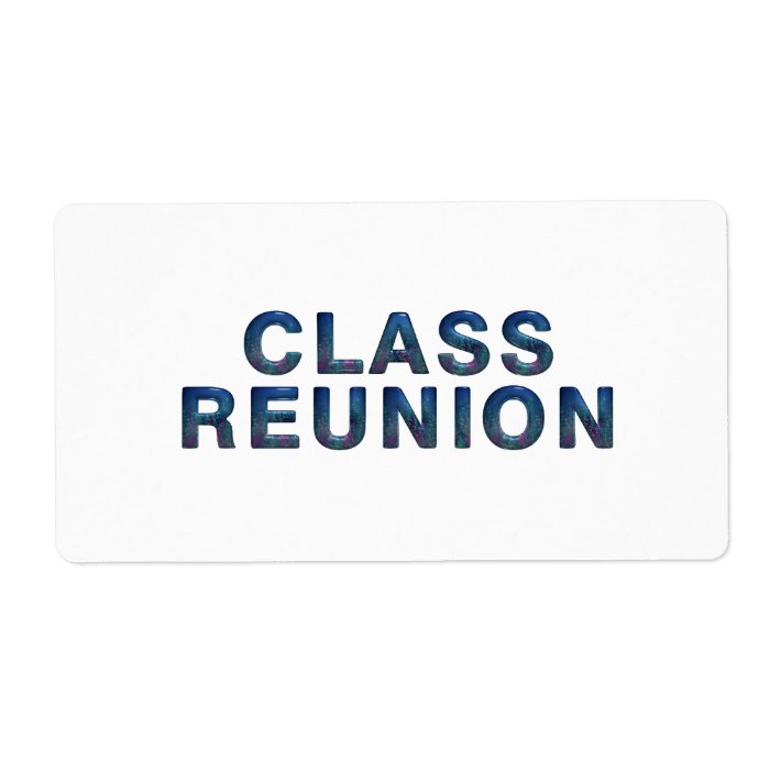 TEE Class Reunion Personalized Shipping Label