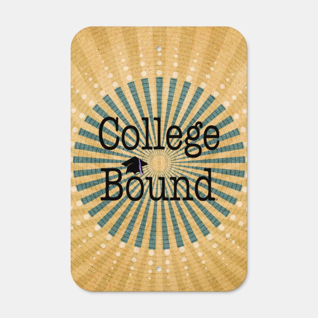 TEE College Bound Metal Parking Sign (Front)