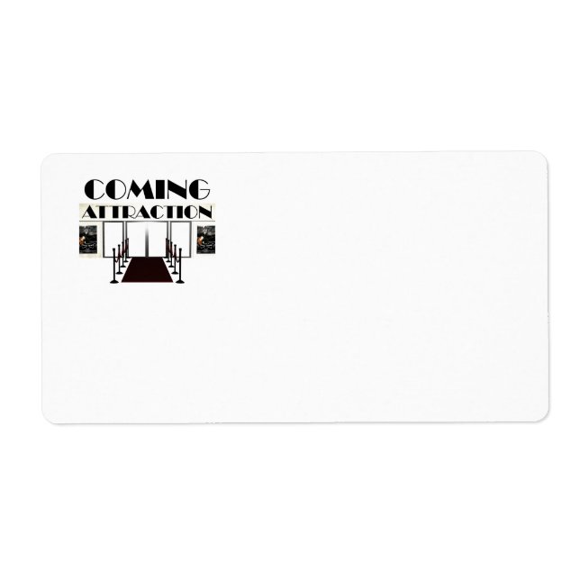 TEE Coming Attraction Label (Front)