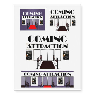 TEE Coming Attraction Temporary Tattoos