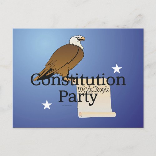 TEE Constitution Party Invitation Postcard