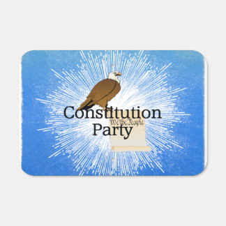 TEE Constitution Party Metal Parking Sign