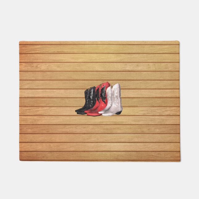 TEE Country Boots Doormat (Front)