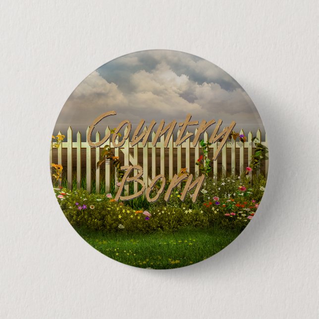 TEE Country Born Button (Front)
