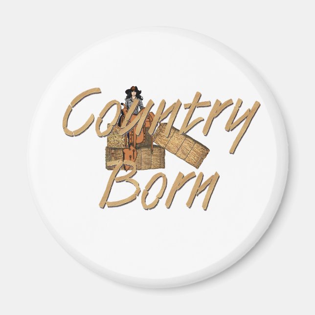 TEE Country Born Magnet (Front)