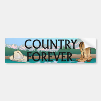 TEE Country Forever Bumper Sticker